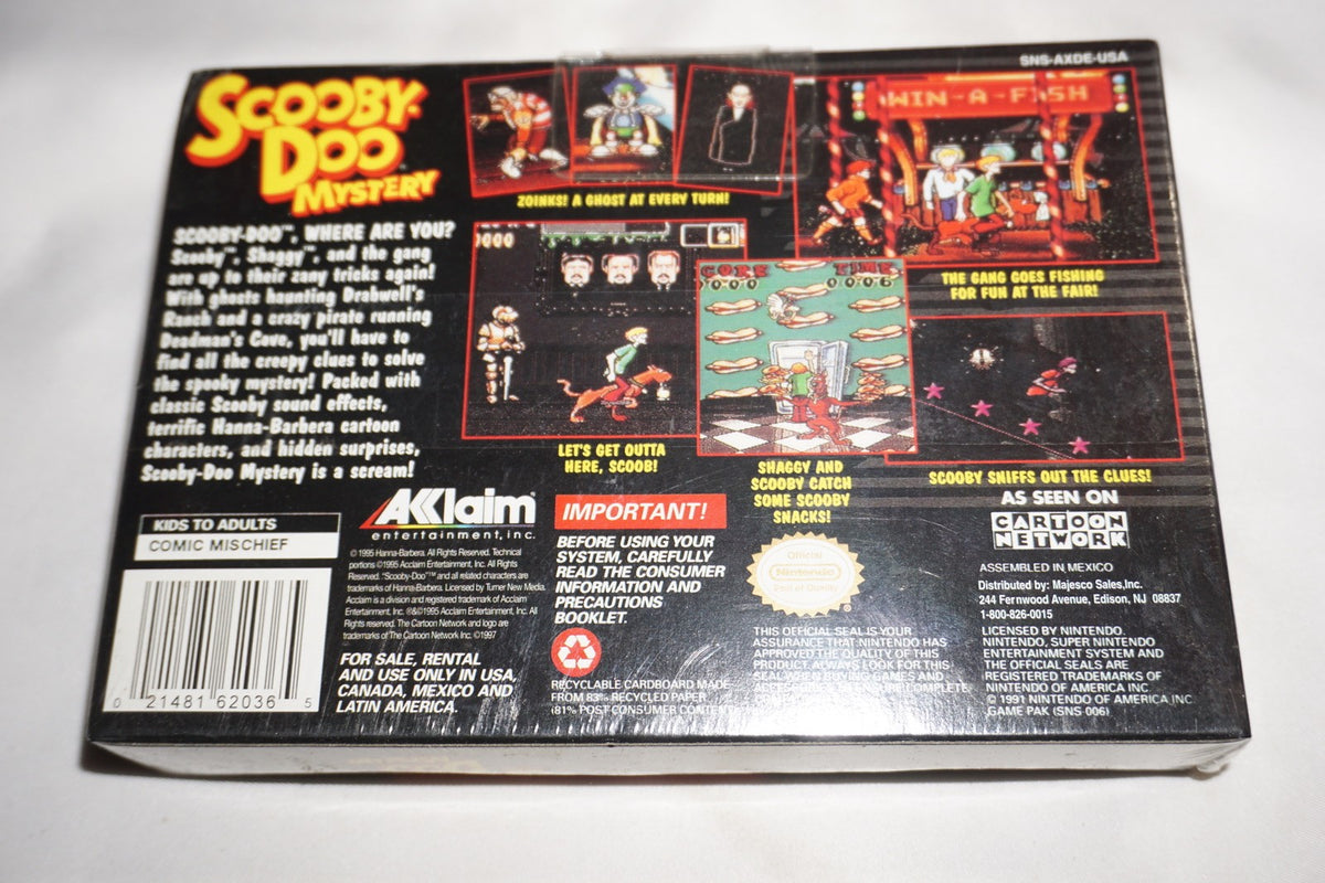 Scooby-Doo Mystery (Super Nintendo SNES) NEW Sealed