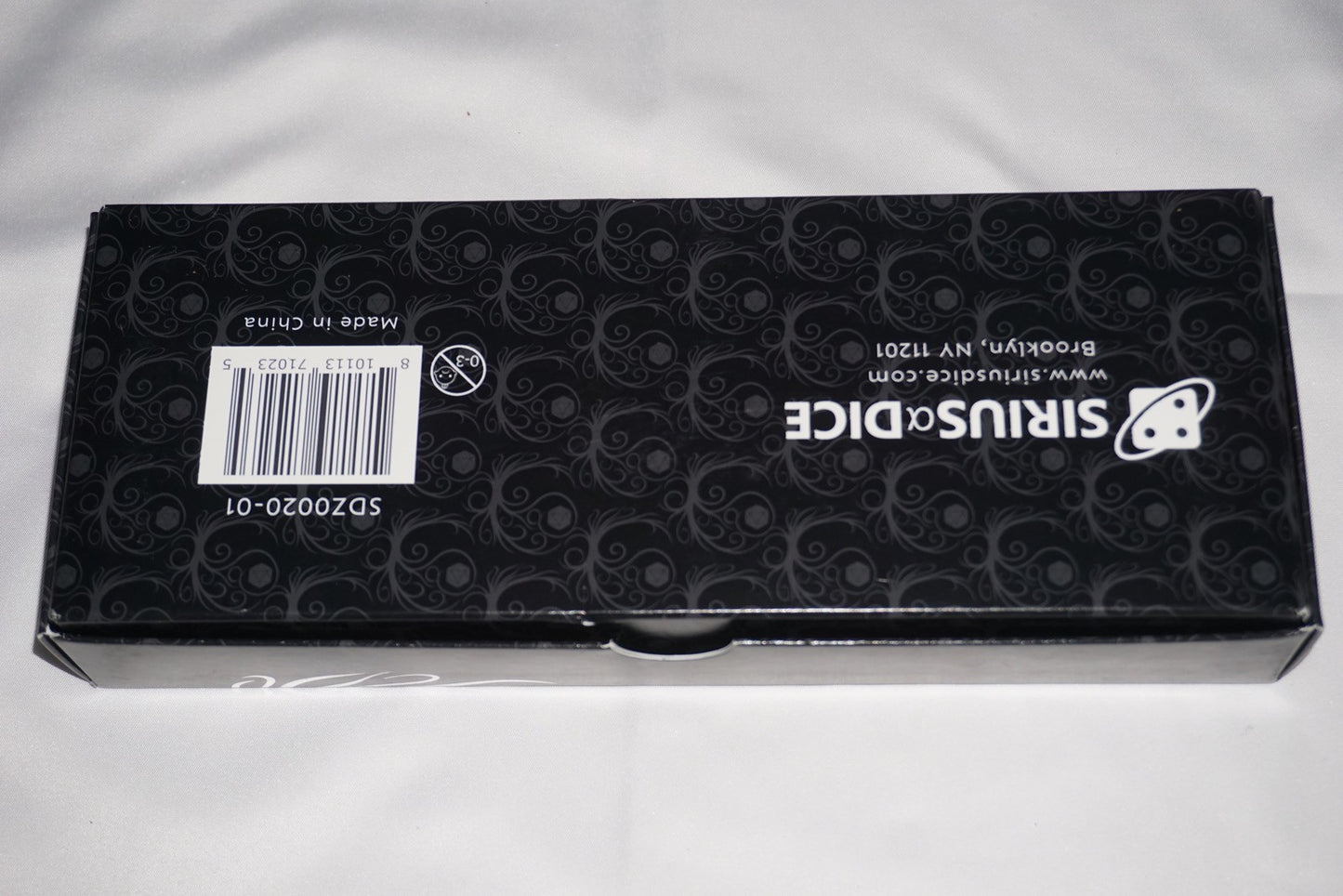 Sirius Dice Arctic Grove Pearlescent White Resin w/ Black Walnut Wood Dice NEW