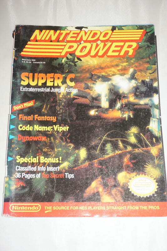 May/June 1990 Super Contra Nintendo Power Magazine #7 Map Book