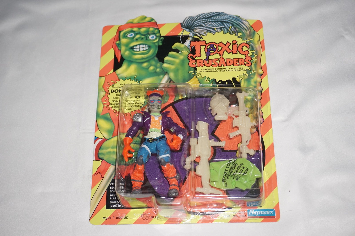 Toxic Crusaders Bonehead Playmates 1991 NEW Sealed Unpunched