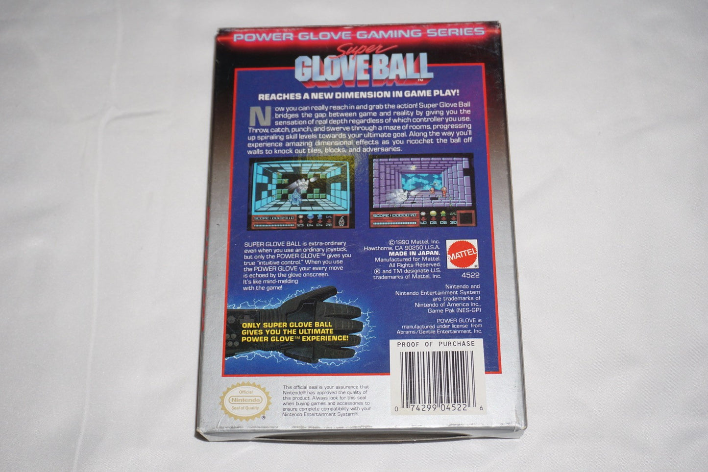 Super Glove Ball (Nintendo NES) Complete in Box CIB