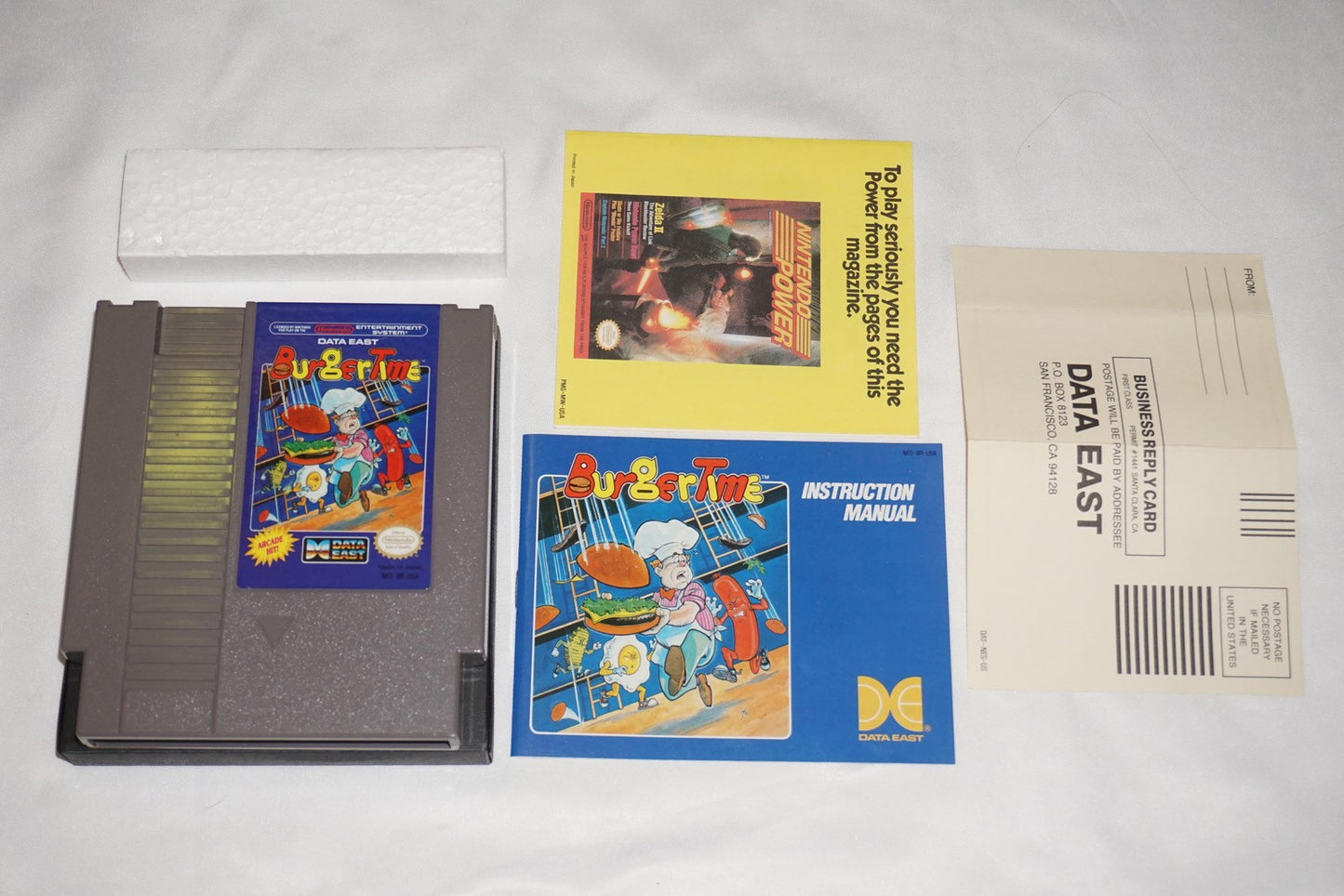 Burgertime (Nintendo NES) Complete in Box w/ Reg CIB