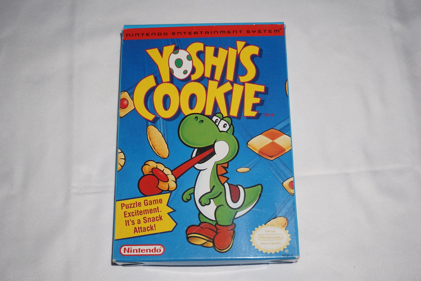 Yoshi's Cookie (Nintendo NES) Complete in Box CIB