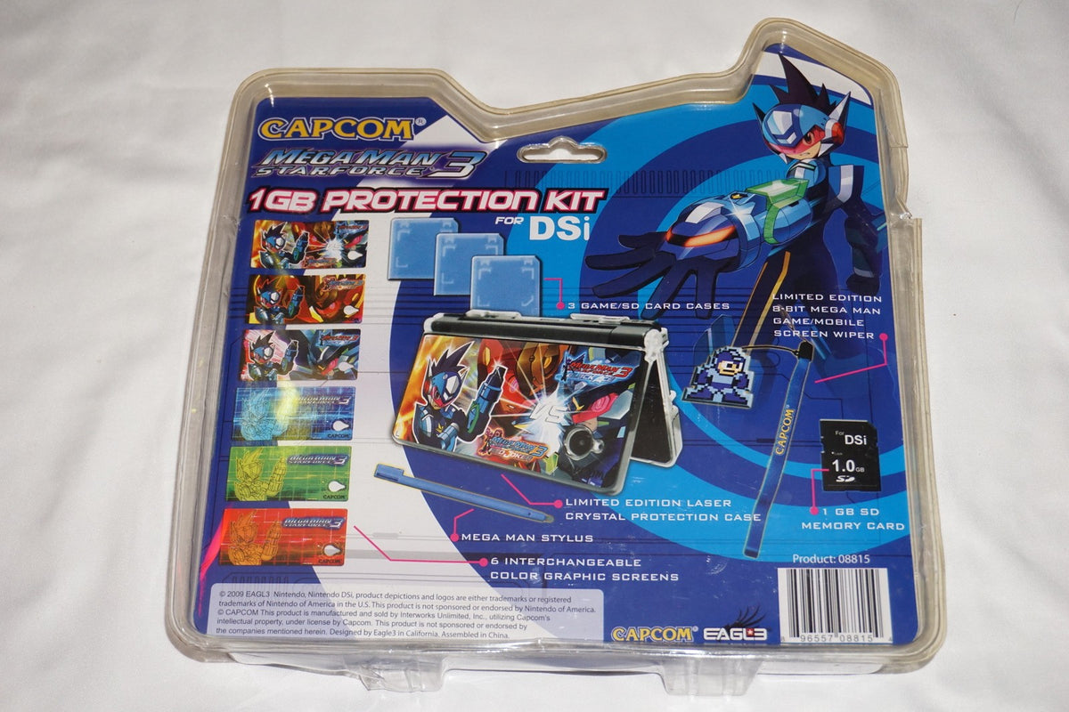 Mega Man Star Force 3 1gb Protection Kit (Nintendo DSi) NEW Sealed Eagle Capcom