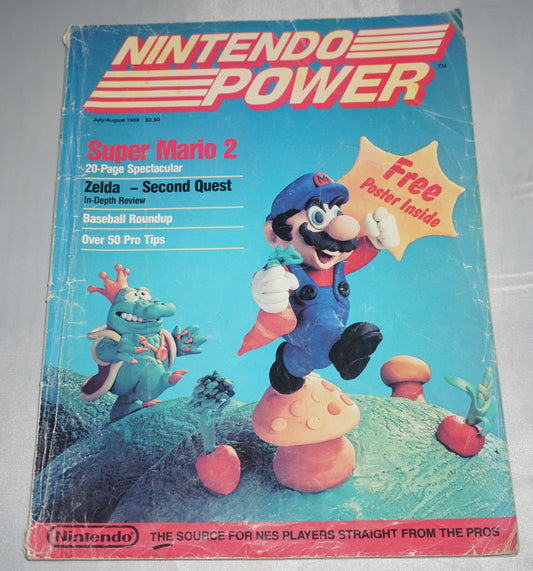 Nintendo Power Magazine July/August 1988 Player’s Poll Order Forms First Issue