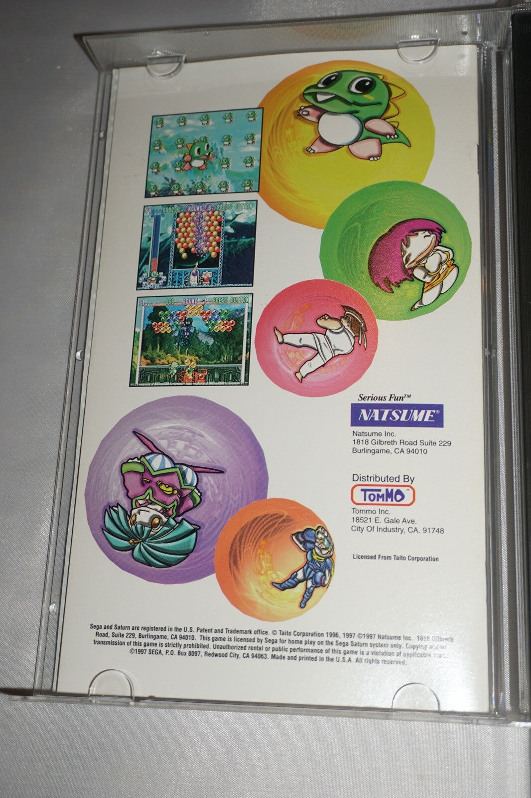 Bust A Move 3 (Sega Saturn) Complete w/ Reg Card