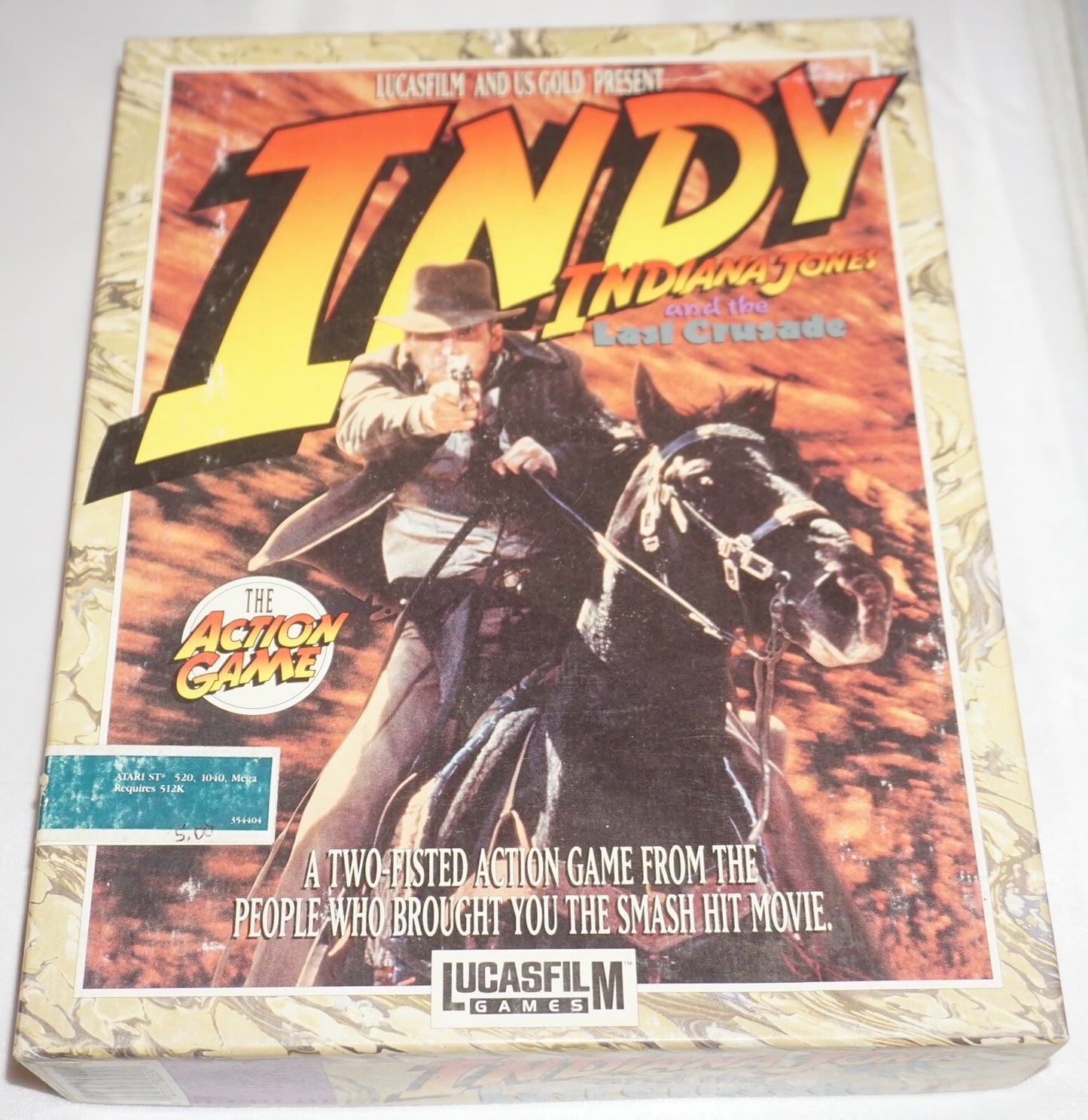 Indiana Jones Last Crusade (Atari 520ST 1040ST PC) Complete in Big Box CIB