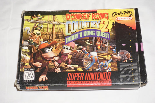 Donkey Kong Country 2 (Super Nintendo SNES) Complete in Box CIB