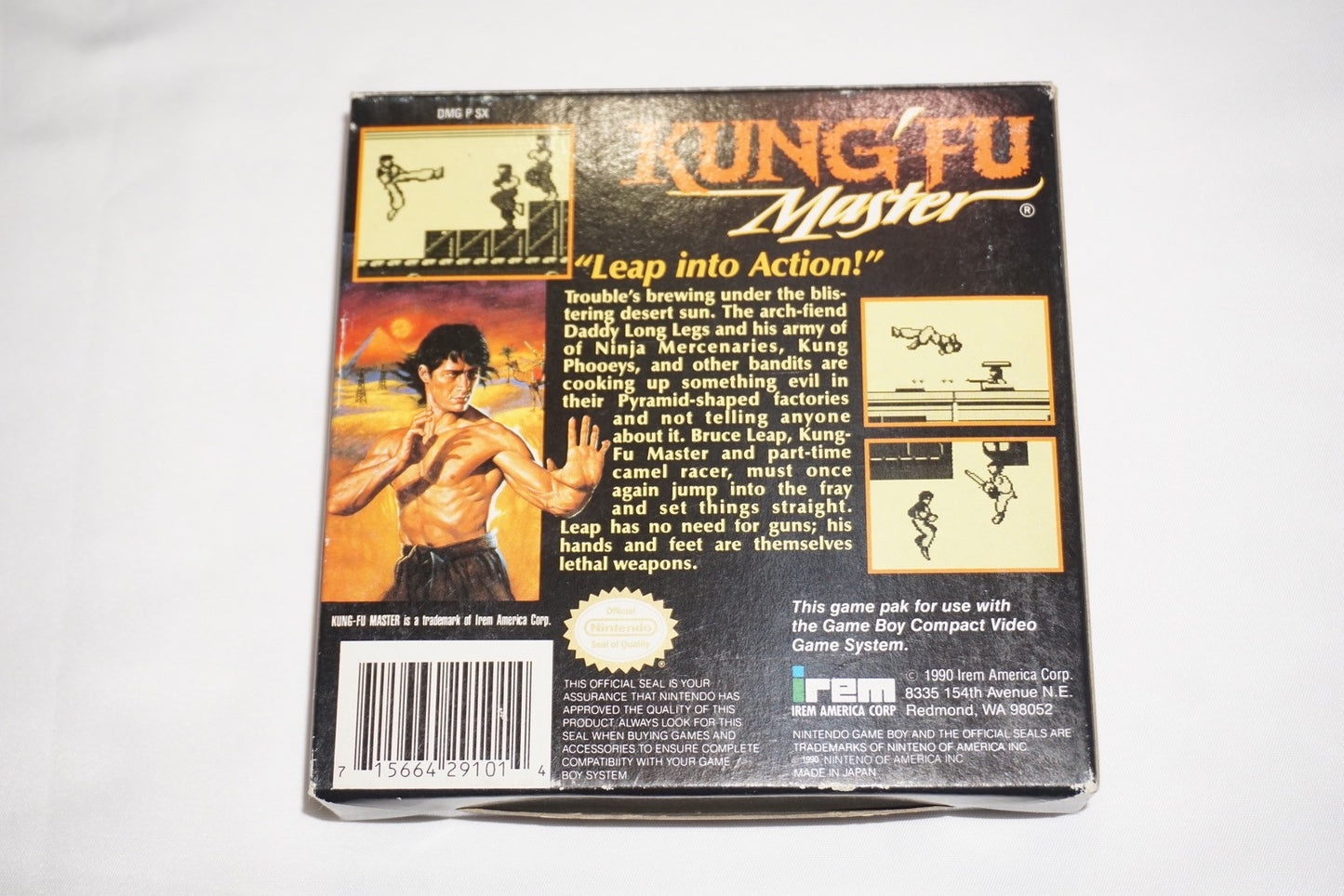 Kung Fu Master (Nintendo Game Boy Gameboy) Complete in Box CIB