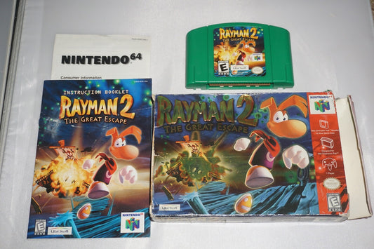 Rayman 2 (Nintendo 64 N64) Complete in Box CIB