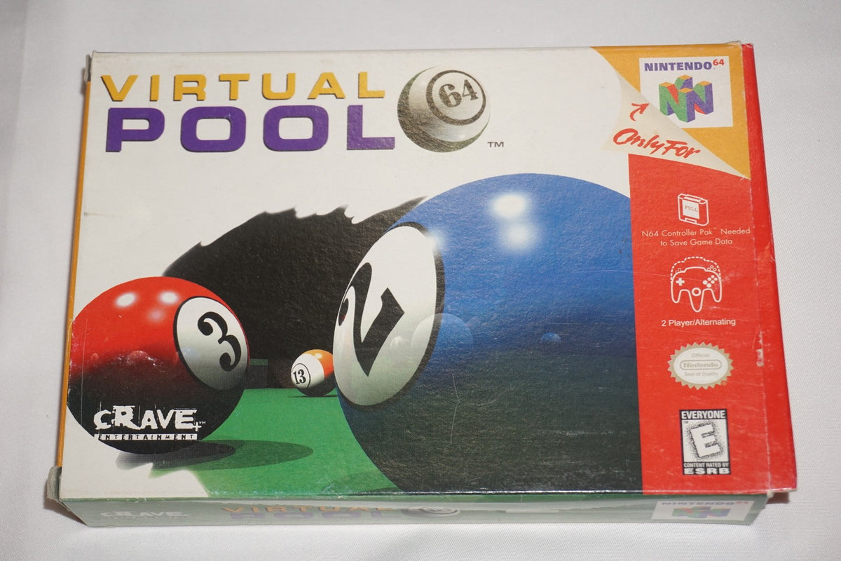 Virtual Pool (Nintendo 64 N64) Complete in Box CIB