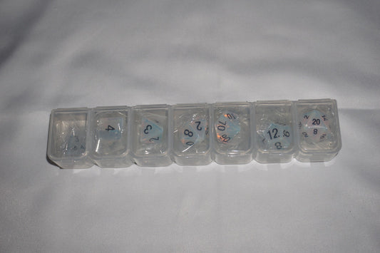 Mdg Hand Crafted 16mm Opalite Stone Dice Set 102 Dice Set NEW