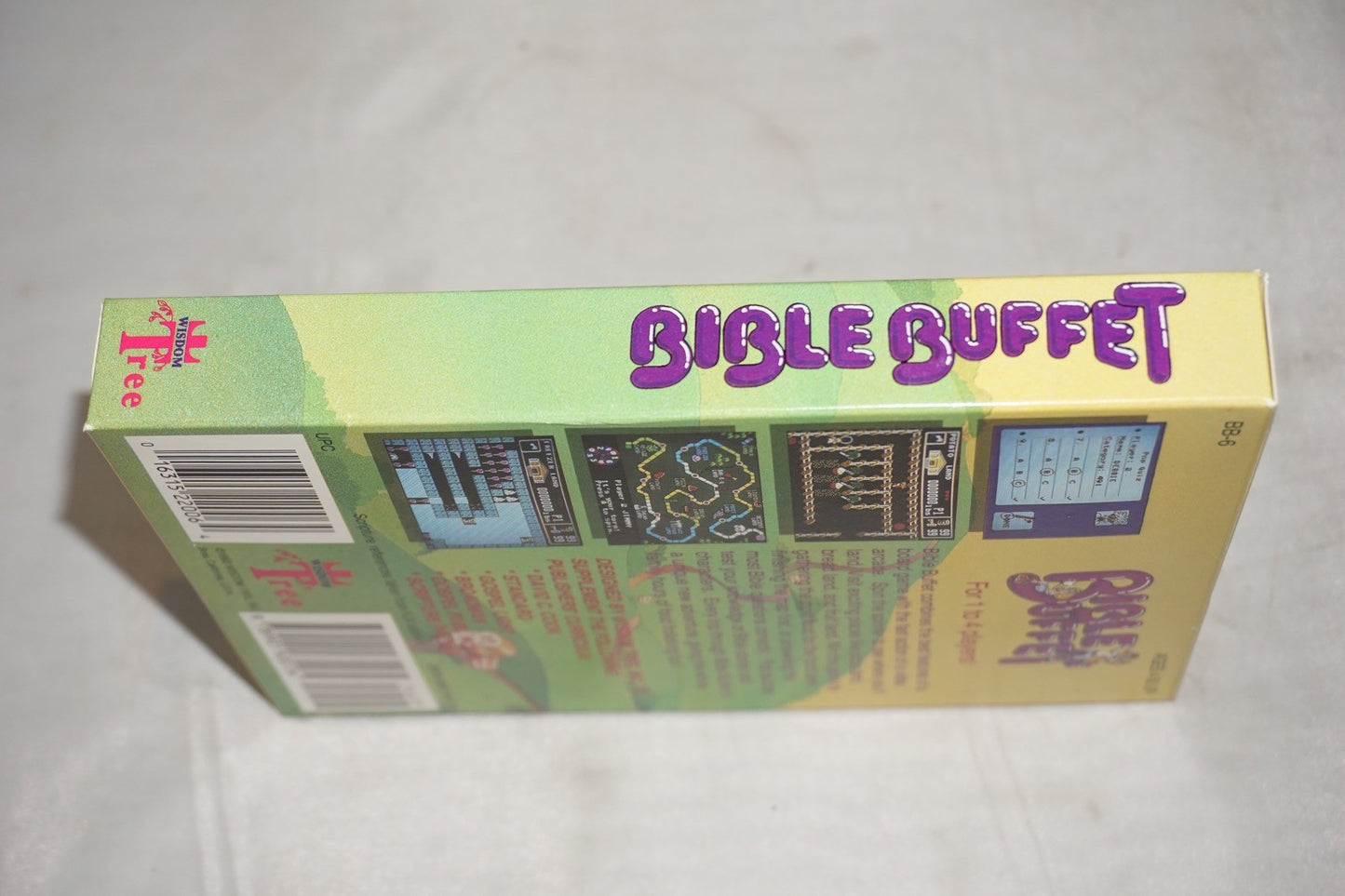 Bible Buffet (Nintendo NES) Complete in Box w/ Quiz Book CIB Near Mint