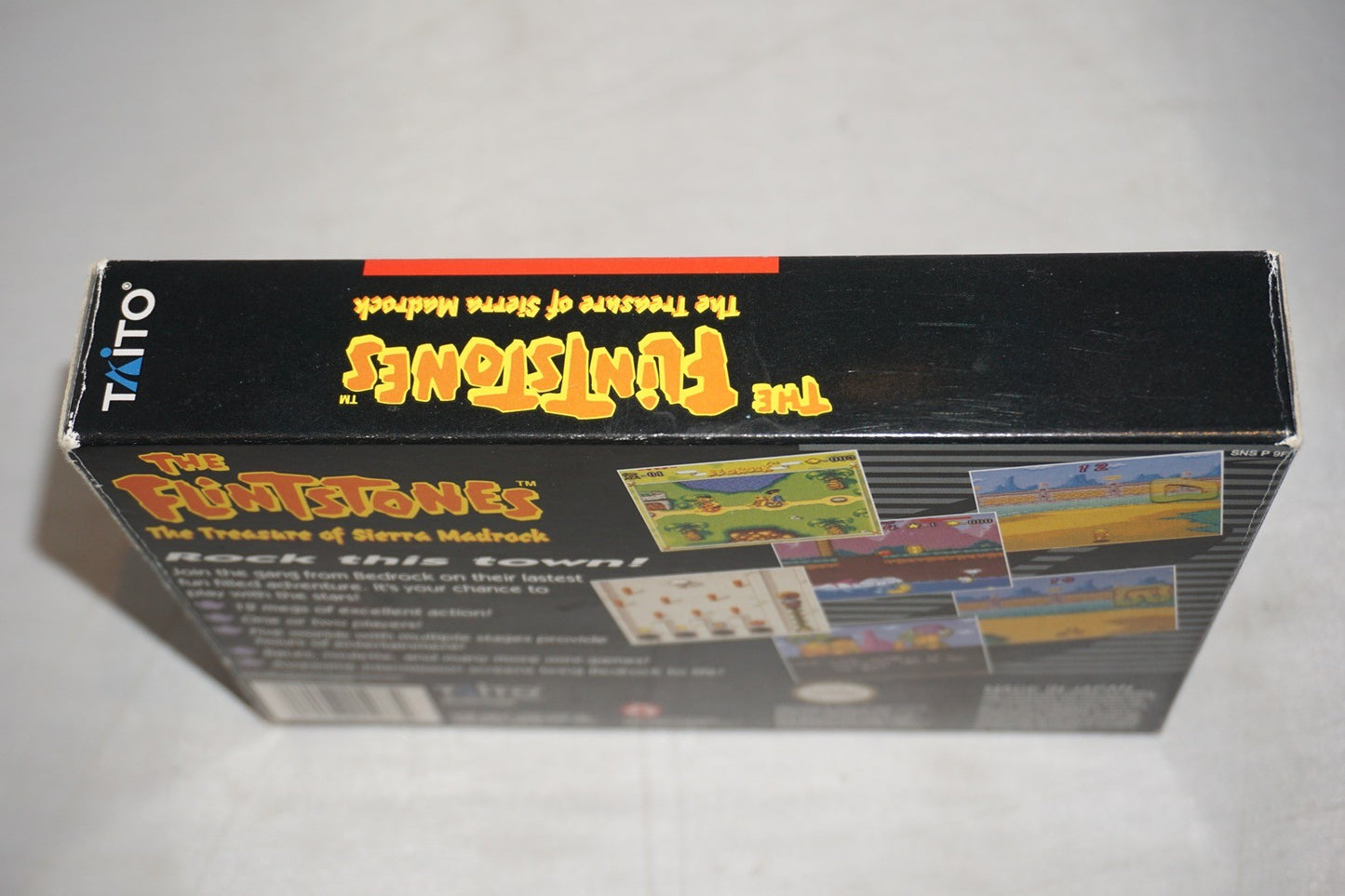Flintstones Treasure of the Sierra Madrock (Super Nintendo SNES) with Box
