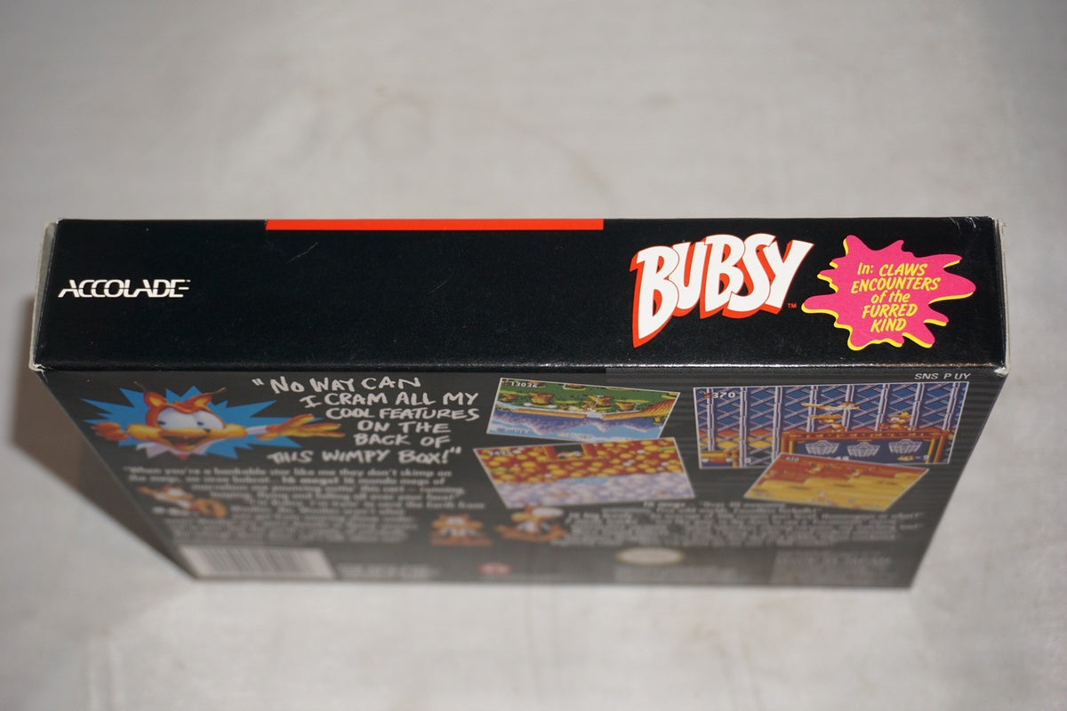 Bubsy 1 (Super Nintendo SNES) Complete in Box CIB