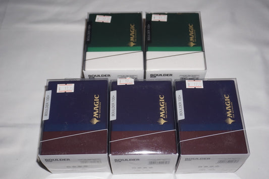 Boulder Mtg Magic the Gathering 100+ Deck Box X5 NEW Lot Set #1 Guild Summit
