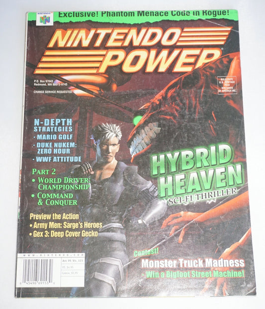 Nintendo Power Vol 123 Hybrid Heaven Magazine #7 Poster Comic Album