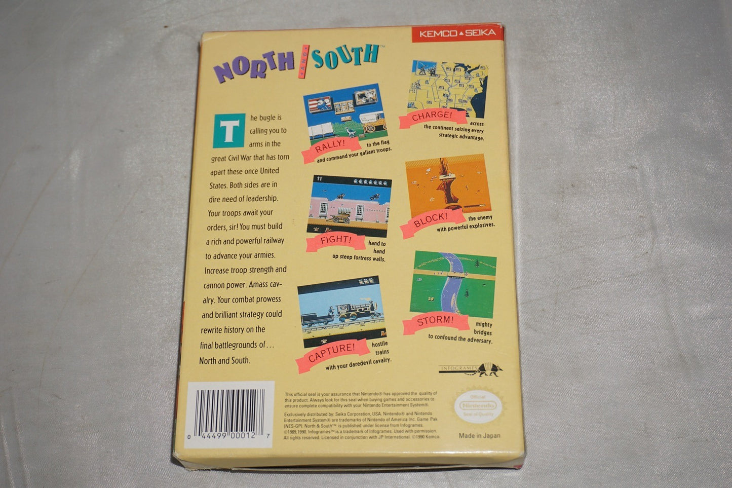 North & South (Nintendo NES) Complete in Box CIB