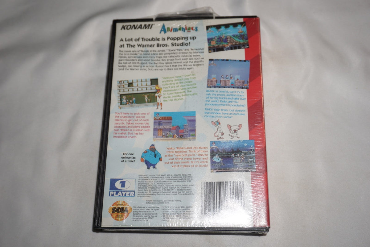 Animaniacs Clamshell (Sega Genesis) NEW Sealed