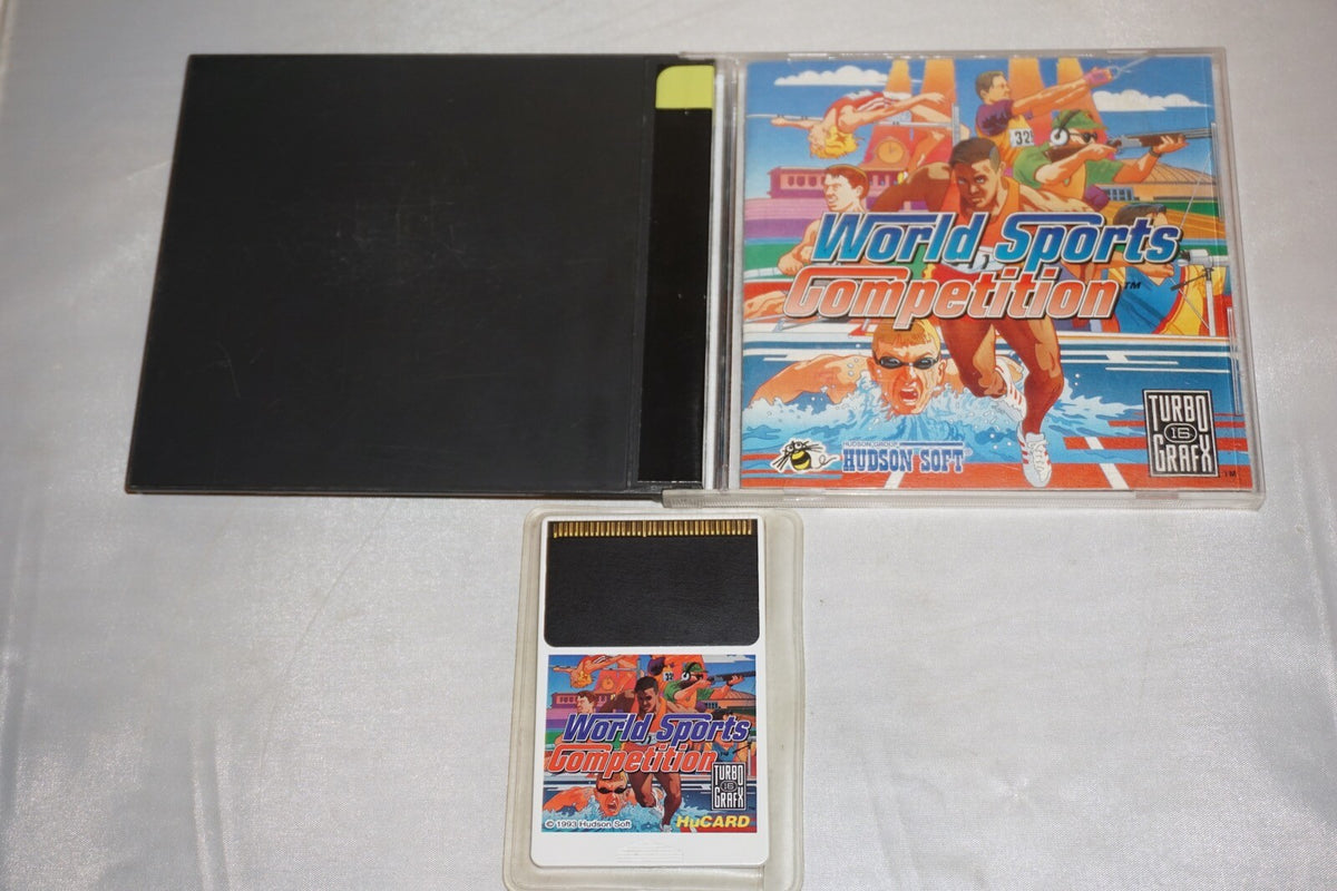 World Sports Competition (Turbo Grafx 16 tg16) Complete in Case Turbografx