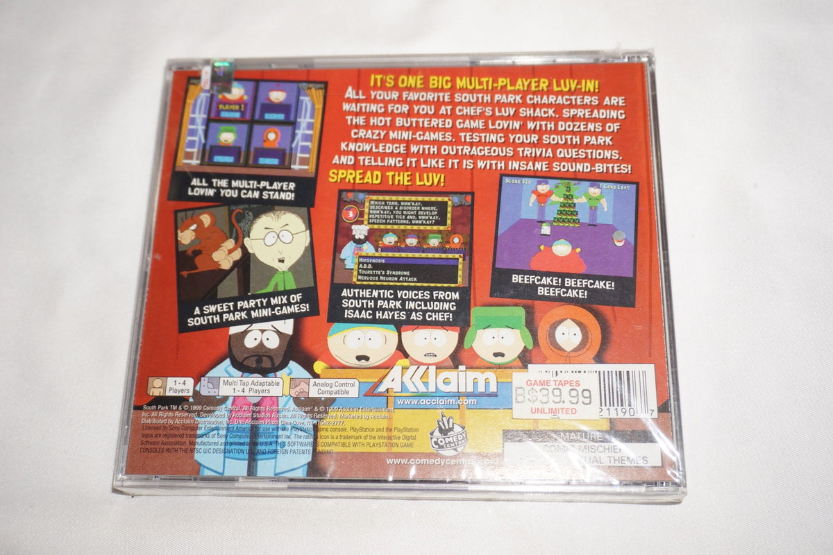 South Park Chef's Luv Shack (Sony Playstation 1 ps1) NEW Sealed