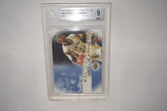Kobe Bryant Lebron James 2003-04 Mentors & Learners ML5 Beckett Mint 9