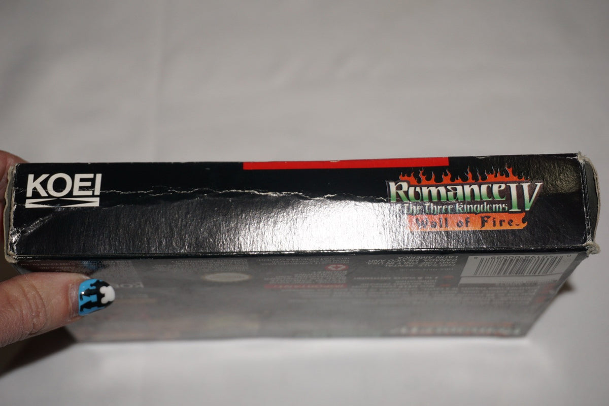 Romance of the Three Kingdoms IV 4 (Super Nintendo SNES) Complete in Box CIB