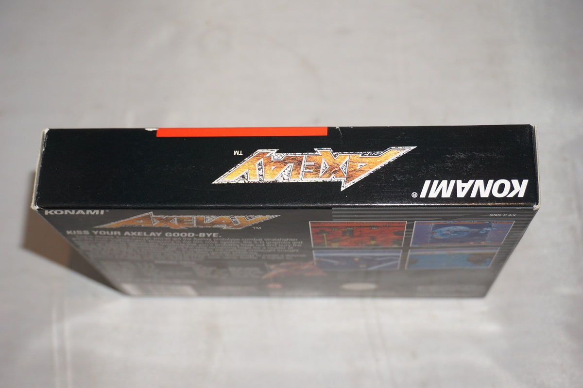 Axelay (Super Nintendo SNES) Complete in Box w/ Reg Card CIB