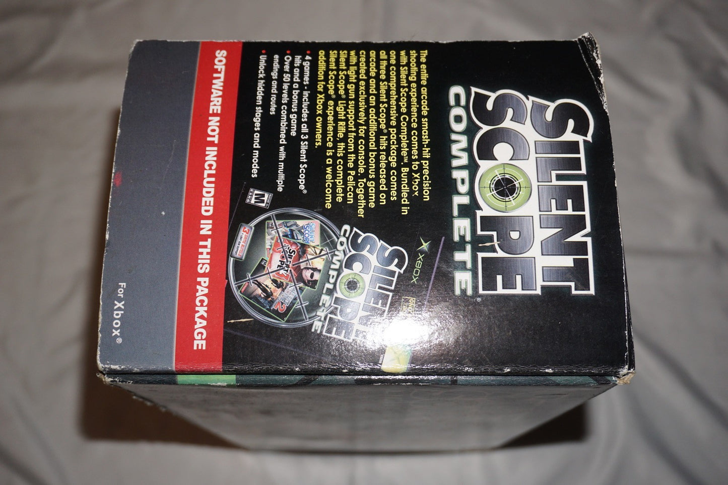 Silent Scope Light Rifle Gun (Microsoft Xbox) Complete in Box w/ Game Bundle
