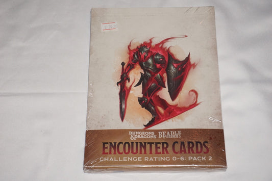 Encounter Cards Challenge Rating 0-6 Pack 2 Dungeons & Dragons D&D NEW