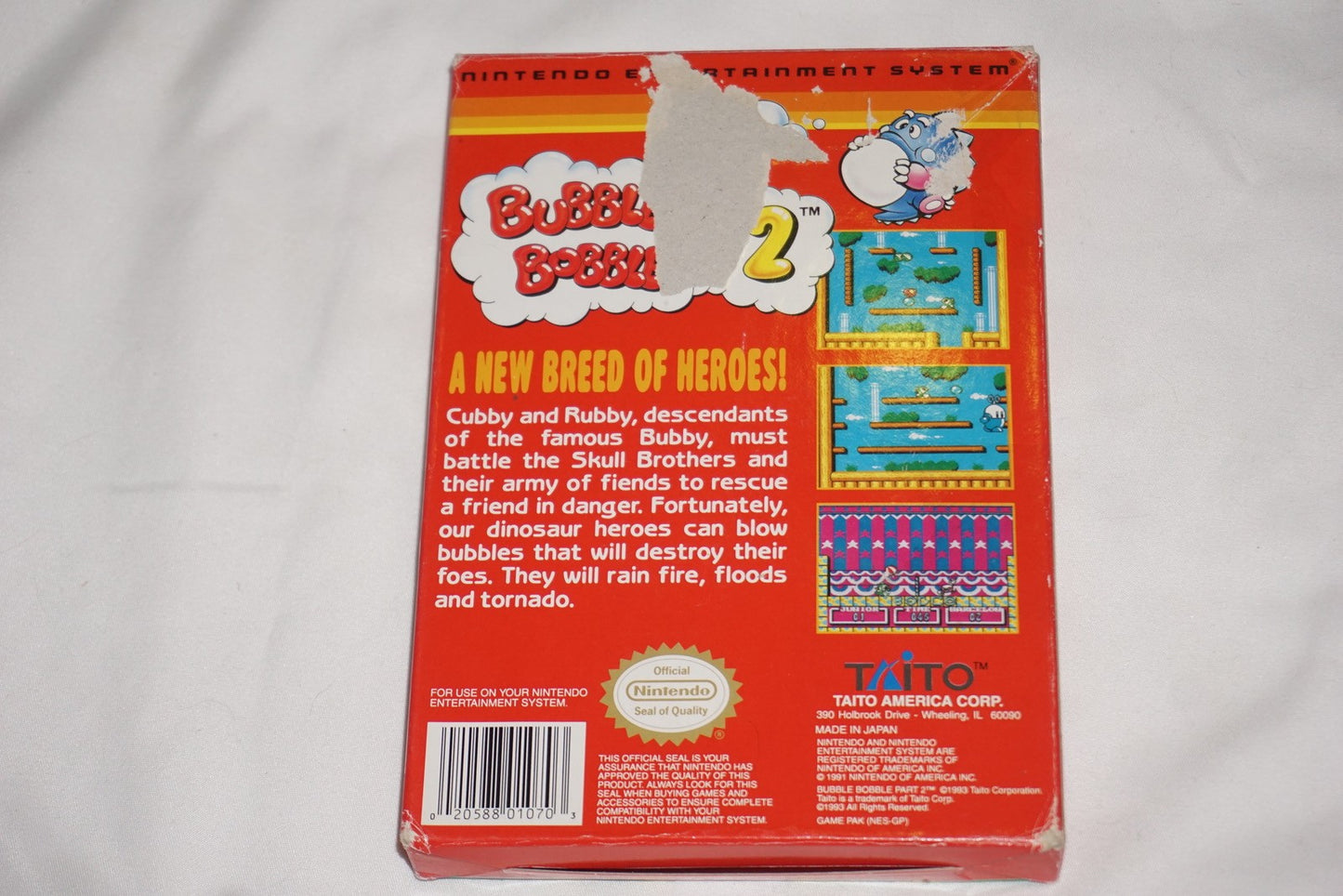 Bubble Bobble Part 2 (Nintendo NES) Complete in Box CIB