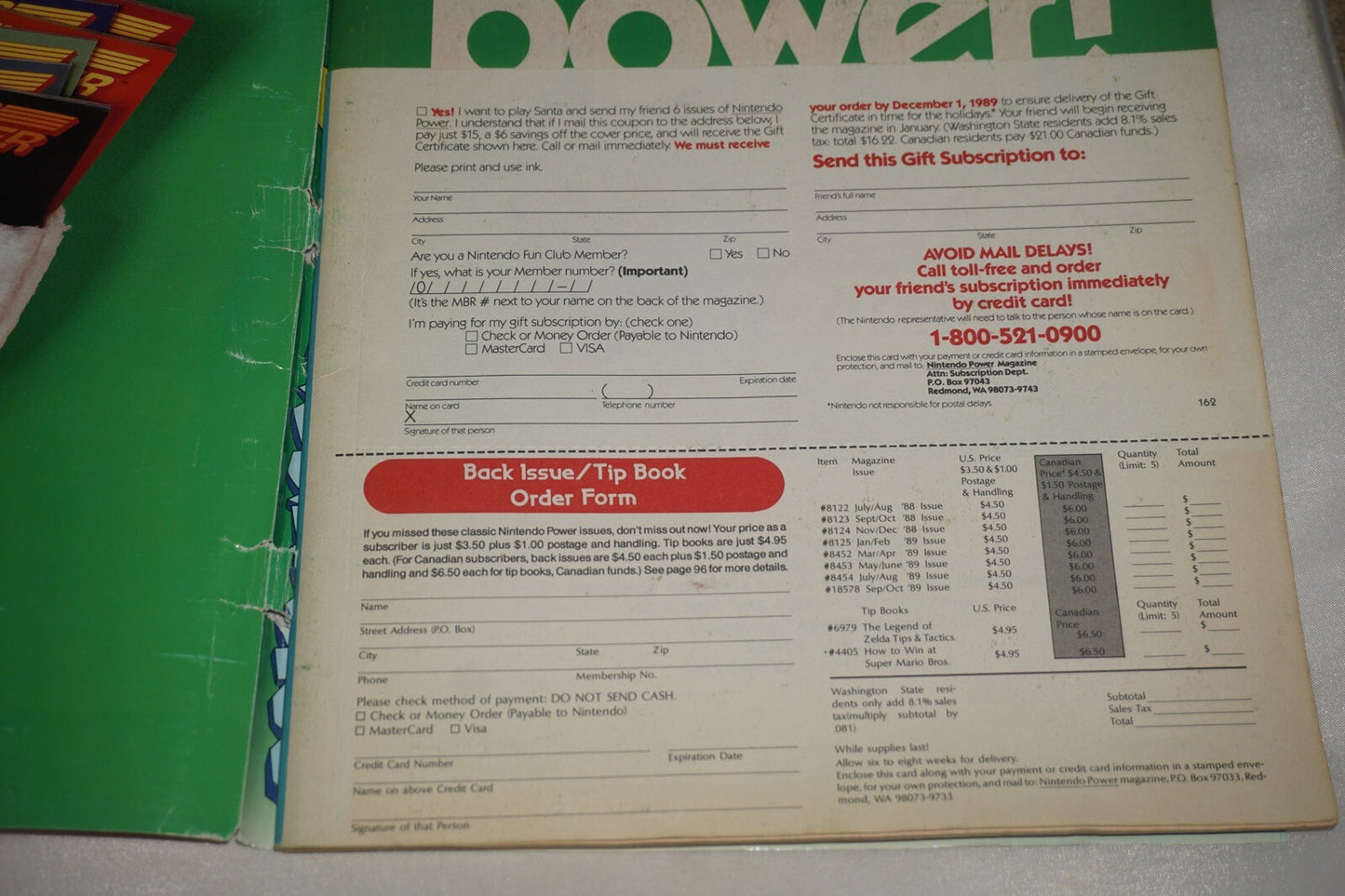 November/December 1989 Tetris Nintendo Power Magazine #3 Poster Guide
