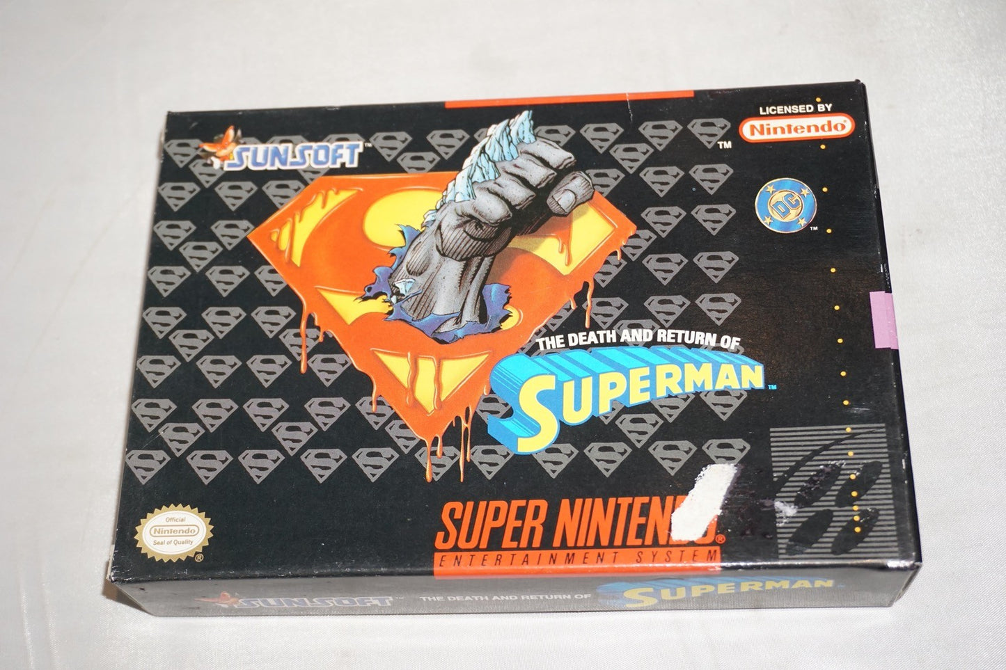 Death And Return Of Superman (Super Nintendo SNES) Complete in Box CIB
