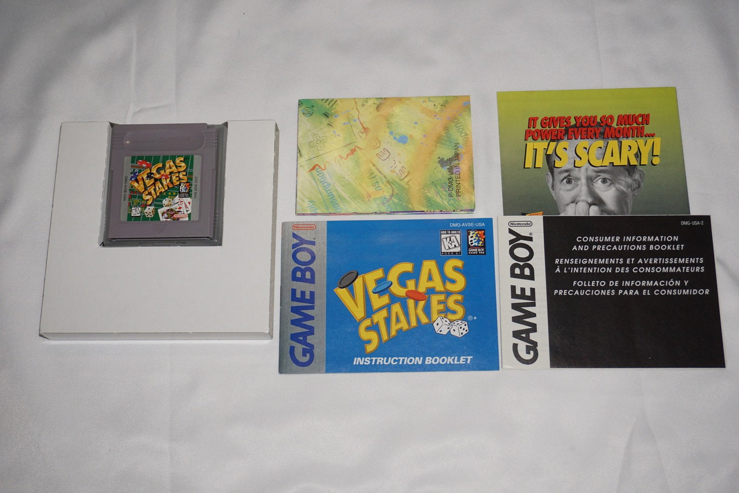 Vegas Stakes (Nintendo Game Boy Gameboy) Complete in Box CIB