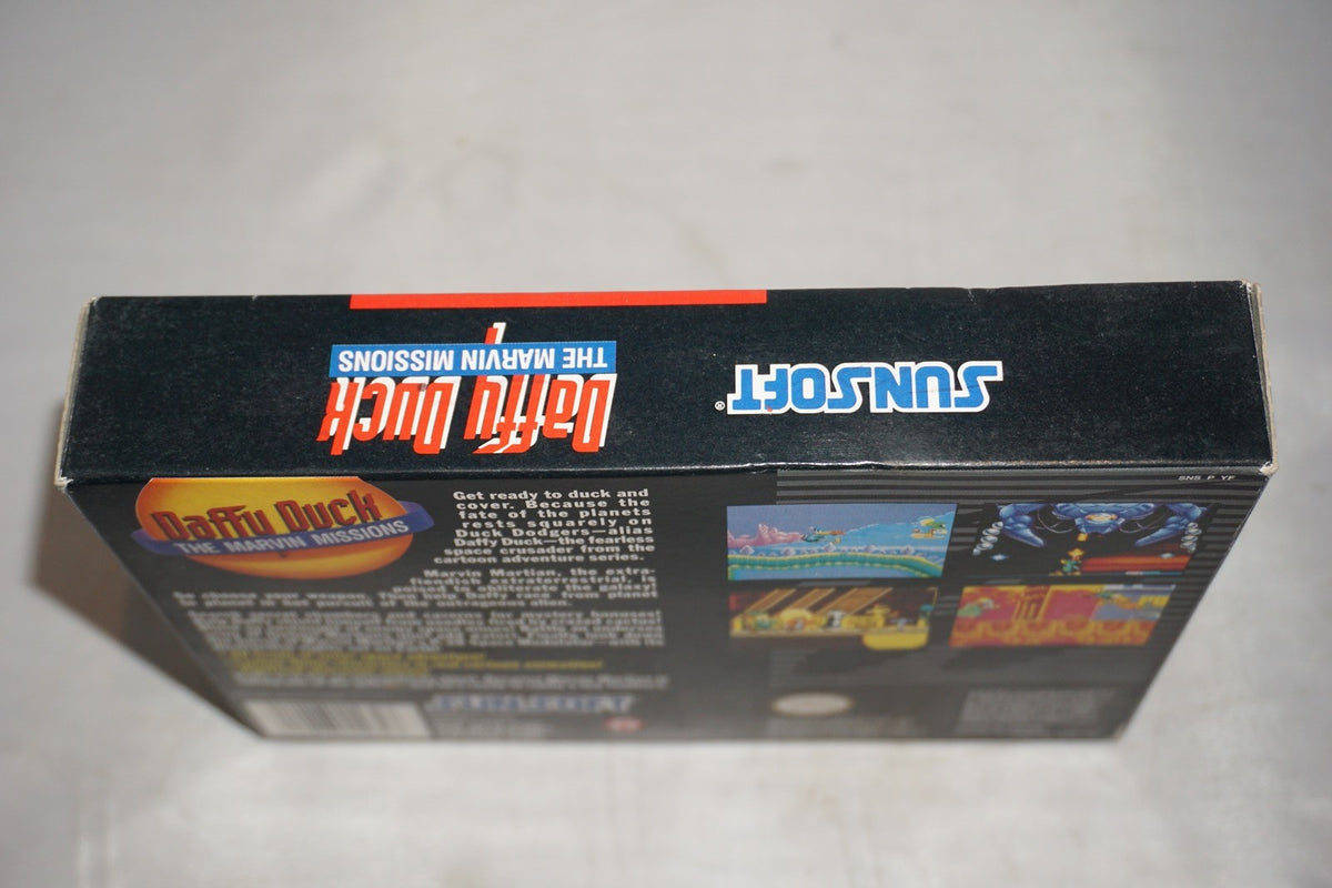 Daffy Duck The Marvin Missions (Super Nintendo SNES) Complete in Box CIB
