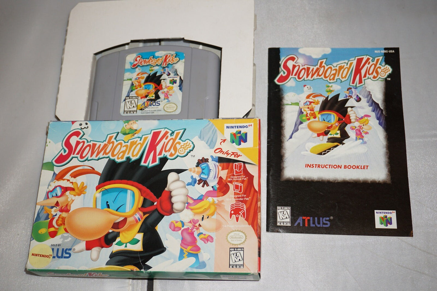 Snowboard Kids 1 (Nintendo 64 N64) Complete in Box CIB