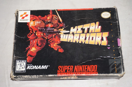 Metal Warriors (Super Nintendo SNES) with Box No Manual