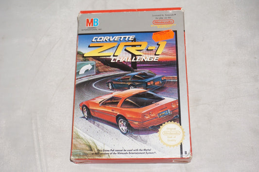 Corvette Zr-1 Challenge (Nintendo NES) Complete in Box CIB PAL B