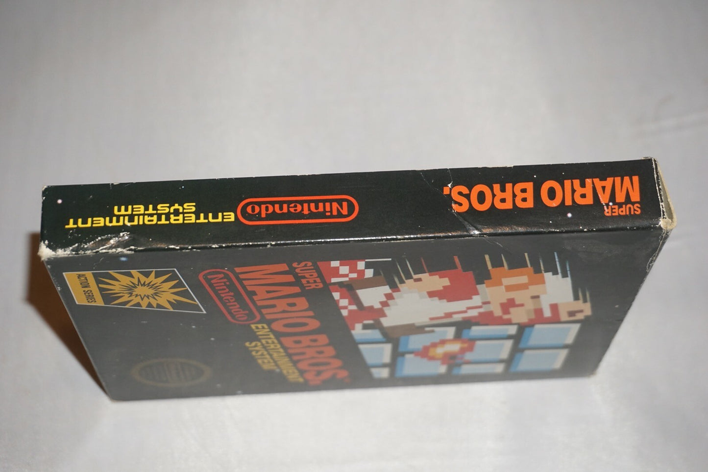 Super Mario Bros HANGTAB (Nintendo NES) Complete in Box CIB #3