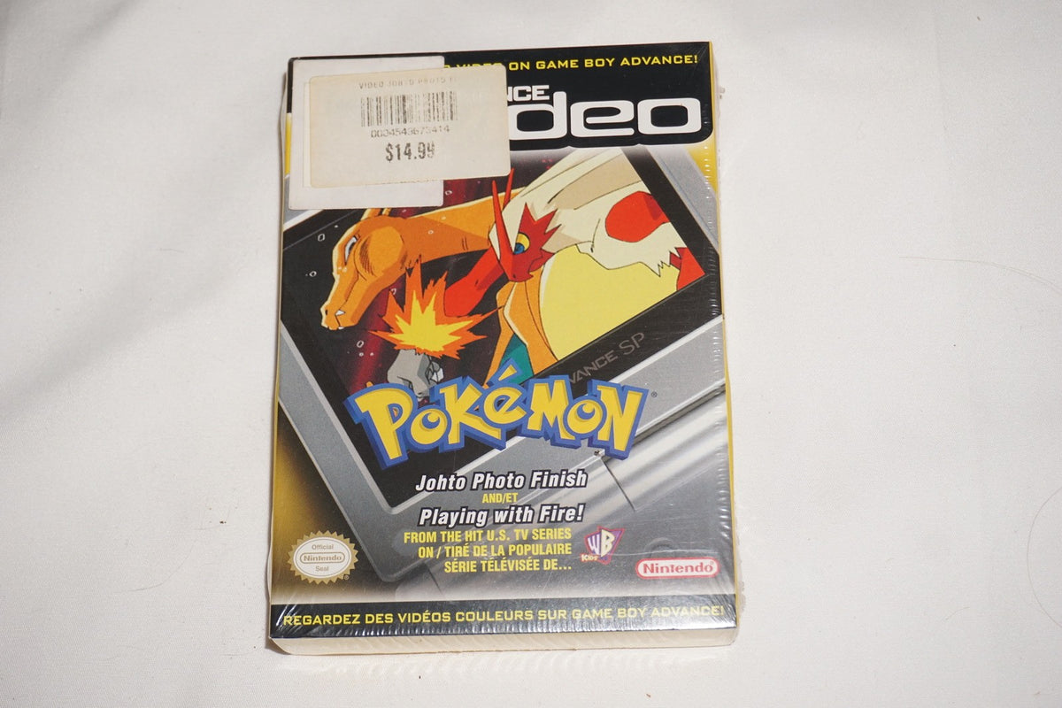 Pokemon Johto Photo Finish Playing Fire Video (Game Boy Advance GBA) NEW Sealed