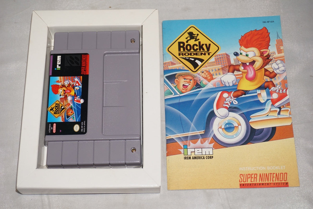 Rocky Rodent (Super Nintendo SNES) Complete in Box CIB