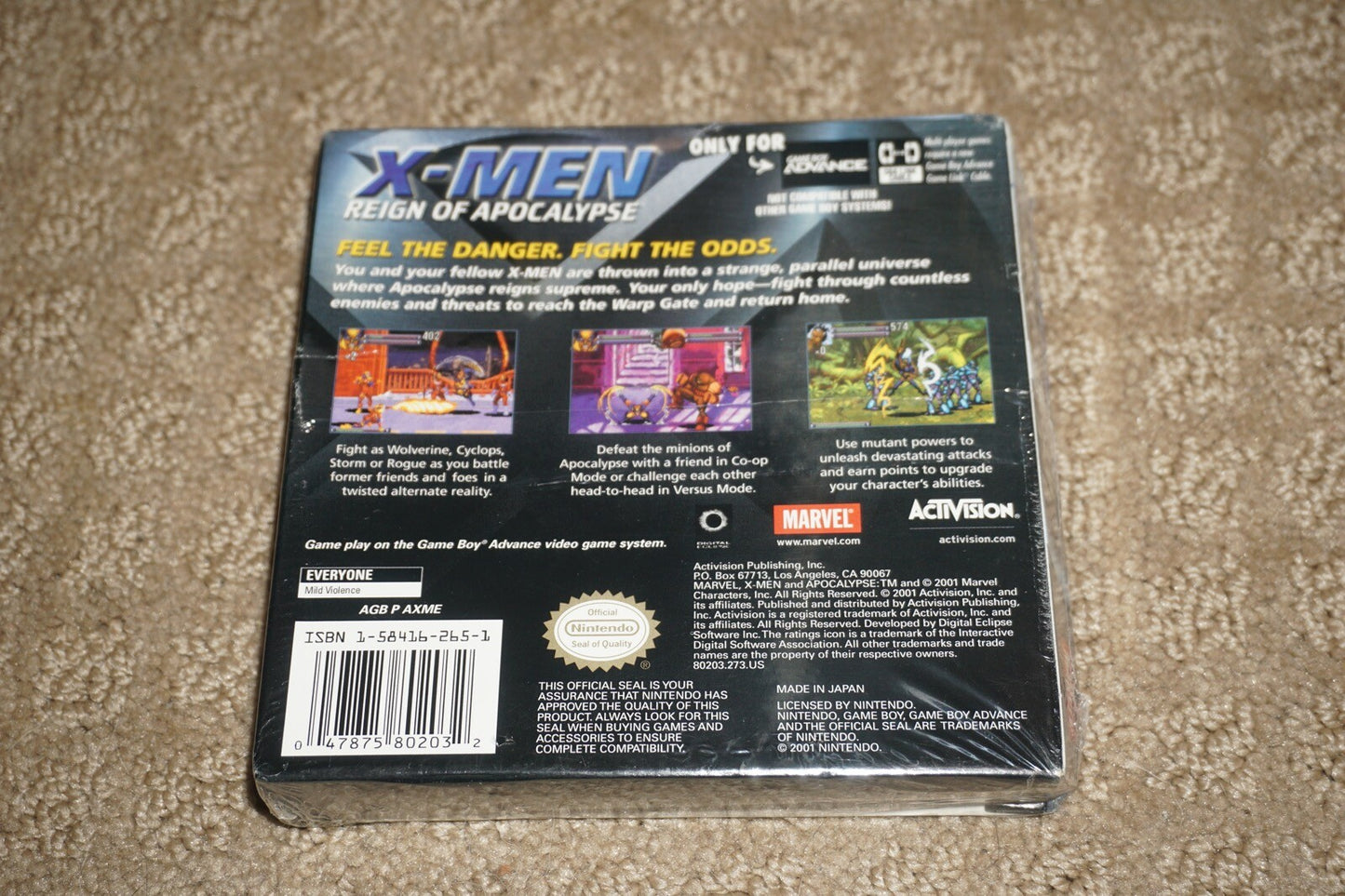 X-Men Reign Of Apocalypse (Nintendo Gameboy Boy Advance GBA) NEW Factory Sealed