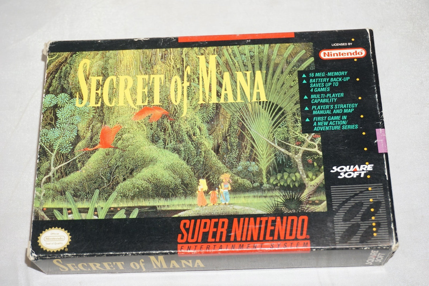 Secret Of Mana (Super Nintendo SNES) Complete in Box w/ Map Book Offer CIB