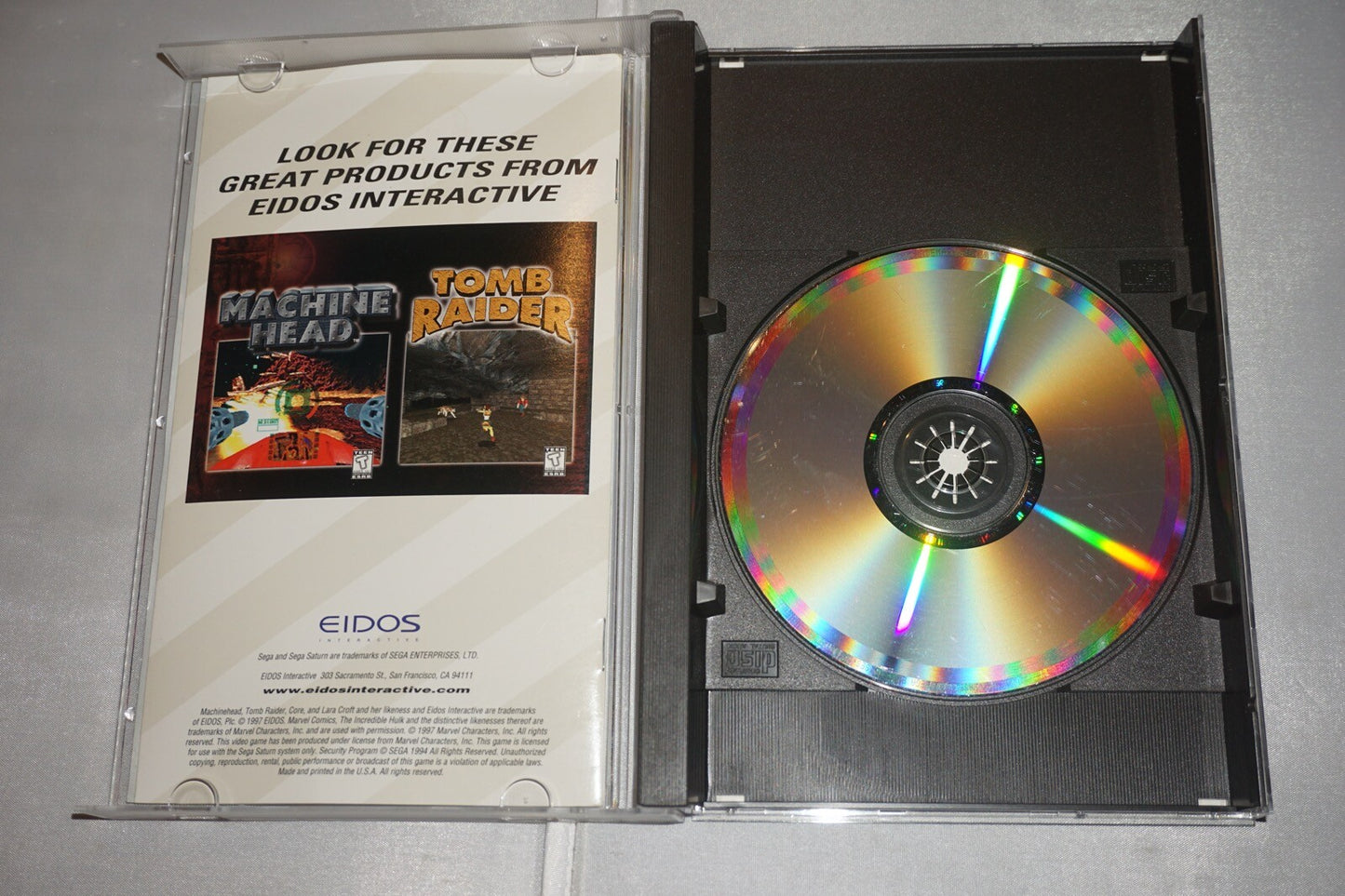 Incredible Hulk: The Pantheon Saga (Sega Saturn) Complete w/ Reg Card