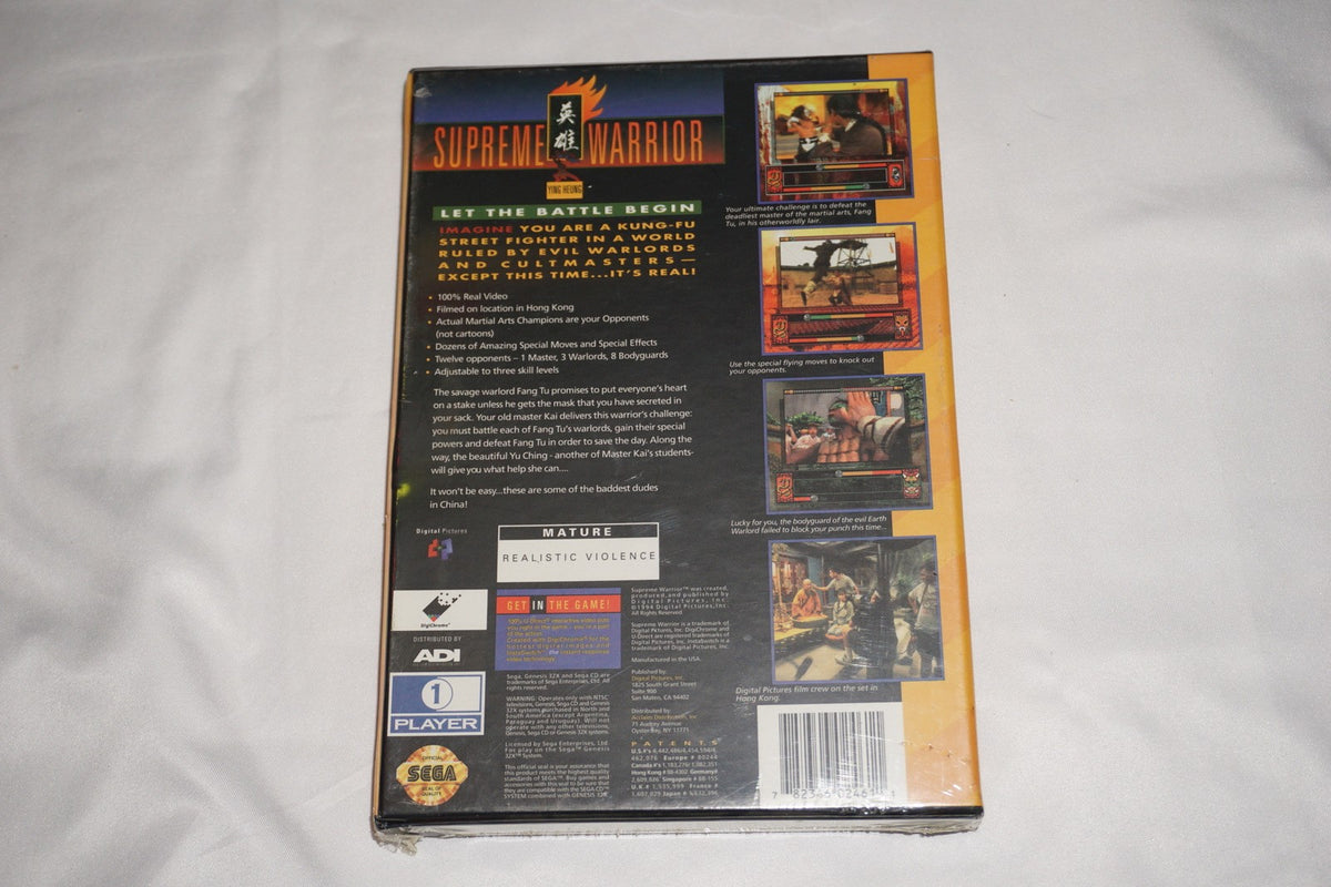 Supreme Warrior (Sega CD + 32X) NEW Sealed