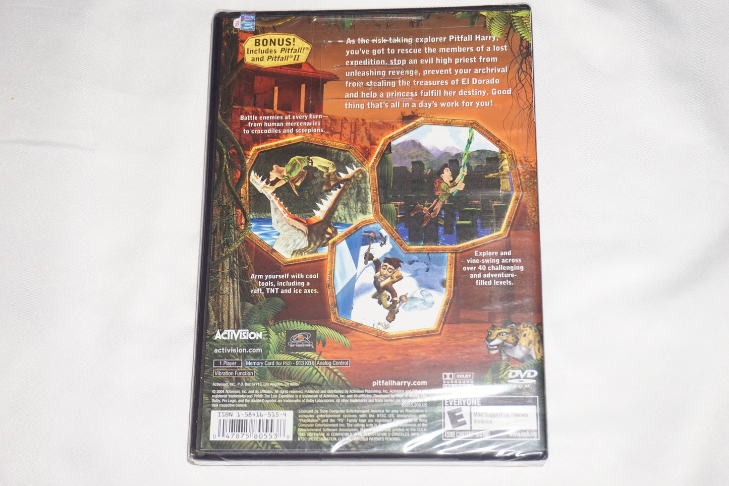 Pitfall: The Lost Expedition (Sony Playstation 2 ps2) NEW Sealed