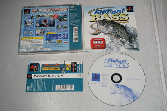 Fish On Bass (Sony Playstation 1 ps1) Complete w/ Spine JAPAN