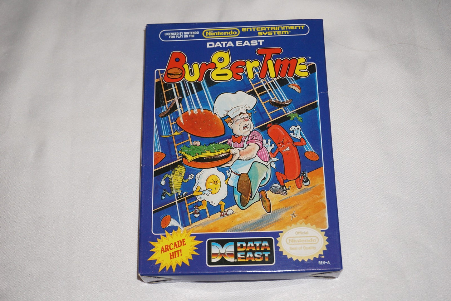 Burgertime (Nintendo NES) Complete in Box w/ Reg CIB