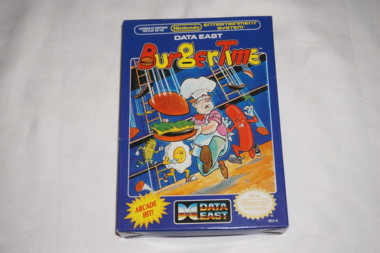 Burgertime (Nintendo NES) Complete in Box w/ Reg CIB