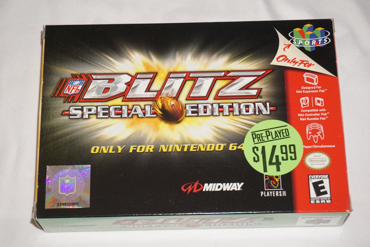 NFL Blitz: Special Edition (Nintendo 64 N64) with Box No Manual